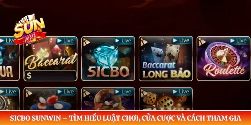 Sicbo Sunwin – Tìm Hiểu Luật Chơi, Cửa Cược Và Cách Tham Gia Sicbo Sunwin – Tìm Hiểu Luật Chơi, Cửa Cược Và Cách Tham Gia